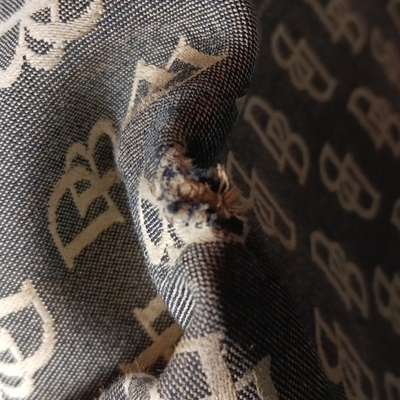 Dooney & Bourke Vintage Y2K Denim Canvas Bag Rehab Project - Picture 9 of 16